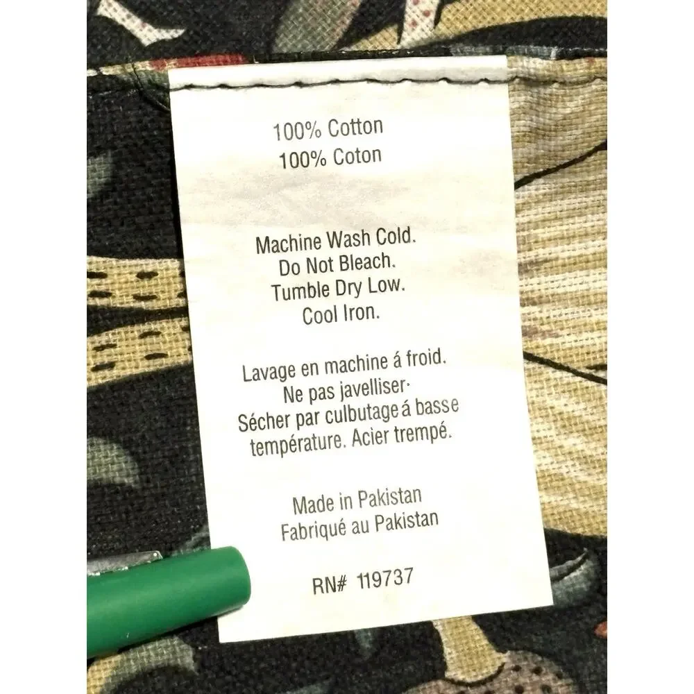 William Morris & Co Lodden Table Runner Dark Green 100% Cotton 16x90 NWT